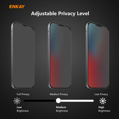 2 PCS ENKAY Hat-Prince 0.26mm 9H 6D Privacy Anti-spy Full Screen Tempered Glass Film, For iPhone 12 mini, For iPhone 12 / 12 Pro, For iPhone 12 Pro Max