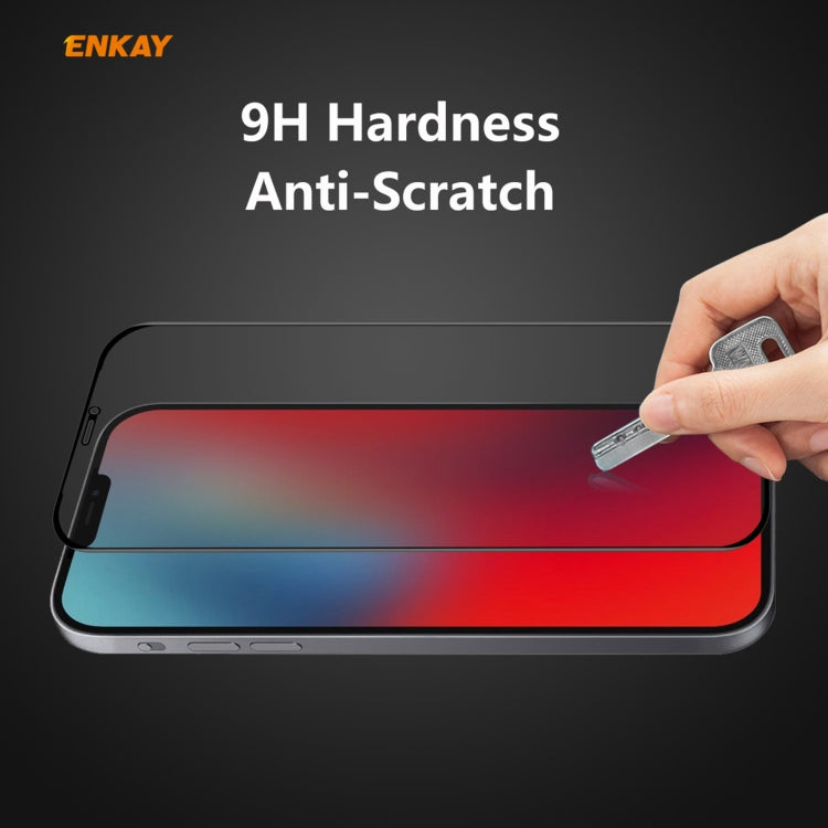 2 PCS ENKAY Hat-Prince 0.26mm 9H 6D Privacy Anti-spy Full Screen Tempered Glass Film, For iPhone 12 mini, For iPhone 12 / 12 Pro, For iPhone 12 Pro Max