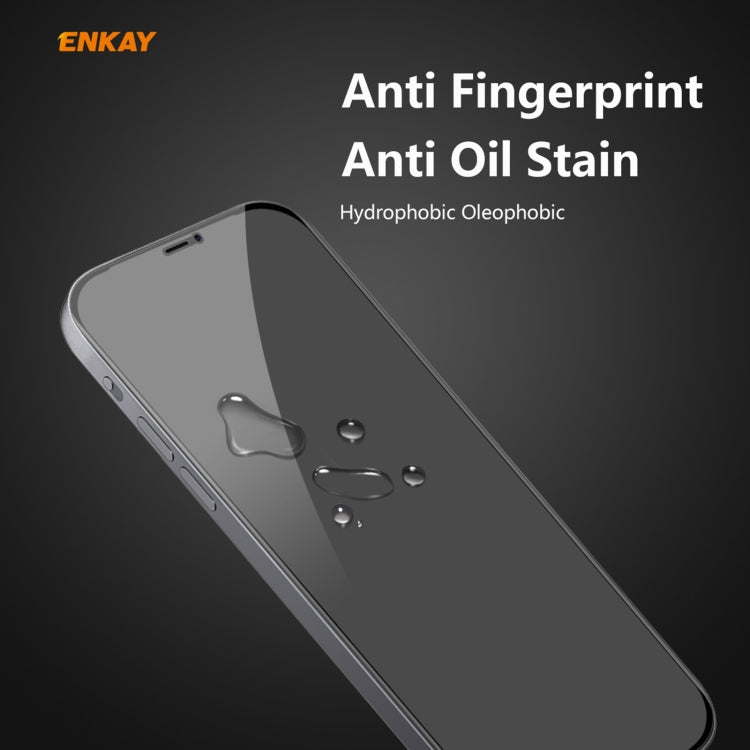 2 PCS ENKAY Hat-Prince 0.26mm 9H 6D Privacy Anti-spy Full Screen Tempered Glass Film, For iPhone 12 mini, For iPhone 12 / 12 Pro, For iPhone 12 Pro Max