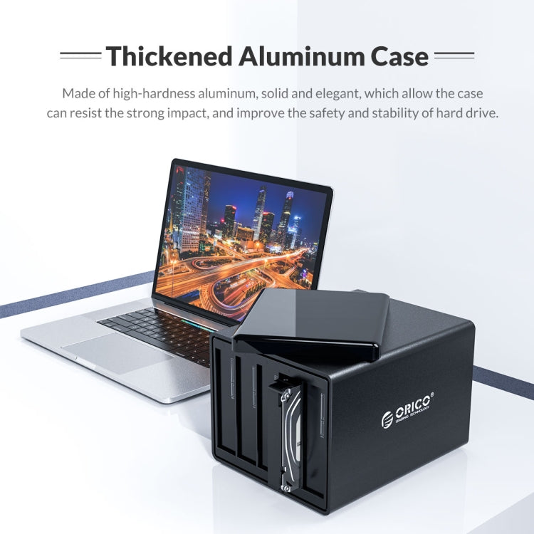 ORICO NS200C3 3.5 inch 2 Bay Type-C Hard Drive Enclosure, NS200C3