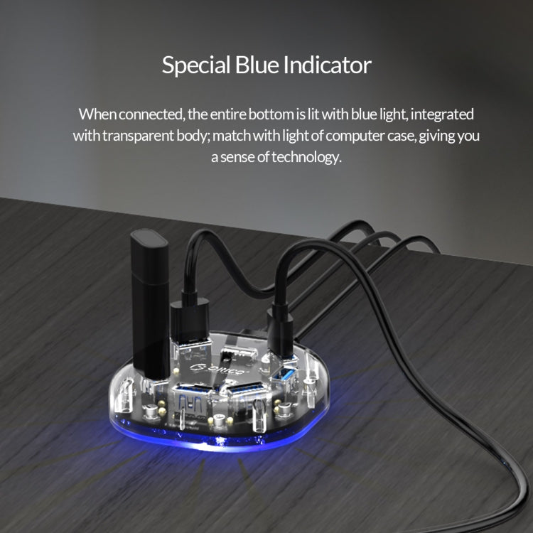 ORICO 7 Port USB3.0 Transparent HUB H7U-U3, H7U-U3