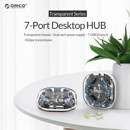 ORICO 7 Port USB3.0 Transparent HUB H7U-U3, H7U-U3