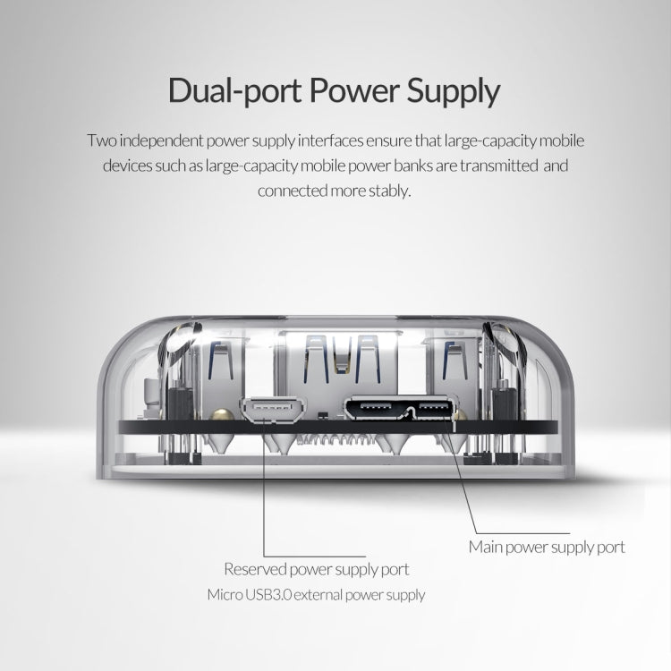 ORICO H4U-U3 4-Port Transparent HUB, H4U-U3