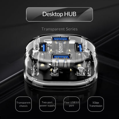 ORICO H4U-U3 4-Port Transparent HUB, H4U-U3