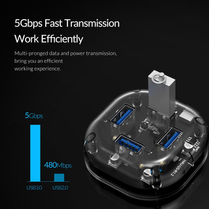 ORICO H4U-U3 4-Port Transparent HUB, H4U-U3