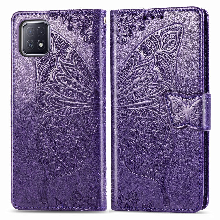 Butterfly Love Flower Embossed Horizontal Flip Leather Case with Bracket / Card Slot / Wallet / Lanyard, For OPPO Realme X7, For OPPO Realme X7 Pro, For Oppo A72 5G, For Motorola Moto G9 Plus, For Alcatel 1S (2020)