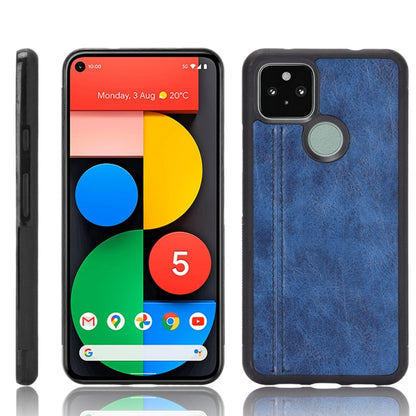 For Google Pixel 5 Shockproof Sewing Cow Pattern Skin PC + PU + TPU Case, For Google Pixel 5