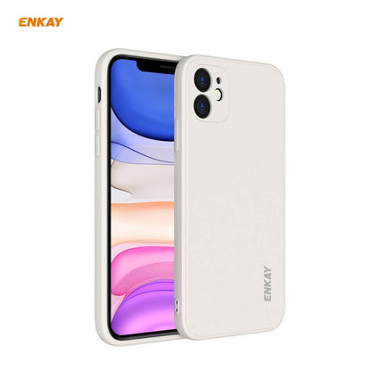 For iPhone 11 Hat-Prince ENKAY ENK-PC064 Liquid Silicone Straight Edge Shockproof Protective Case, For iPhone 11