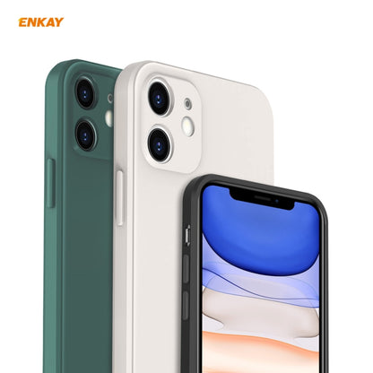 For iPhone 11 Hat-Prince ENKAY ENK-PC064 Liquid Silicone Straight Edge Shockproof Protective Case, For iPhone 11
