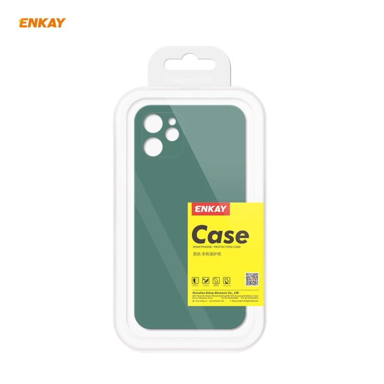 For iPhone 11 Hat-Prince ENKAY ENK-PC064 Liquid Silicone Straight Edge Shockproof Protective Case, For iPhone 11