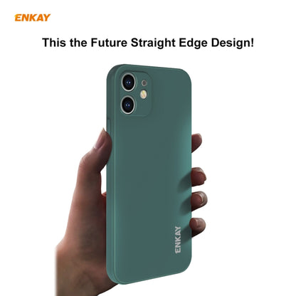 For iPhone 11 Hat-Prince ENKAY ENK-PC064 Liquid Silicone Straight Edge Shockproof Protective Case, For iPhone 11