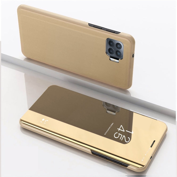 Plated Mirror Horizontal Flip Leather Case with Holder, For OPPO A93/Reno4 Lite/F17 Pro/Reno 4F, For OPPO Realme 7i/C17, For Xiaomi Mi 10T/10T Pro