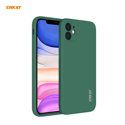 Für iPhone 11 Pro Hat-Prince ENKAY ENK-PC064 Flüssigsilikonhülle mit gerader Kante, stoßfest, für iPhone 11 Pro