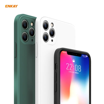 For iPhone 11 Pro Hat-Prince ENKAY ENK-PC065 Liquid Silicone Straight Edge Shockproof Protective Case, For iPhone 11 Pro