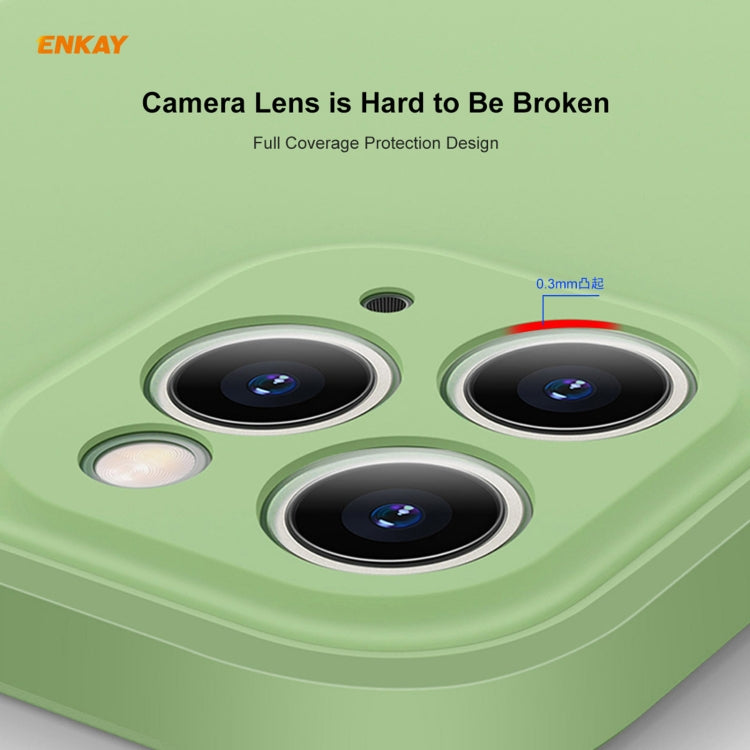 For iPhone 11 Pro Hat-Prince ENKAY ENK-PC065 Liquid Silicone Straight Edge Shockproof Protective Case, For iPhone 11 Pro