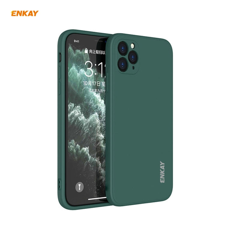 For iPhone 11 Pro Max Hat-Prince ENKAY ENK-PC066 Liquid Silicone Straight Edge Shockproof Protective Case, For iPhone 11 Pro Max