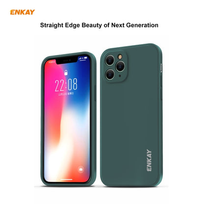 For iPhone 11 Pro Max Hat-Prince ENKAY ENK-PC066 Liquid Silicone Straight Edge Shockproof Protective Case, For iPhone 11 Pro Max