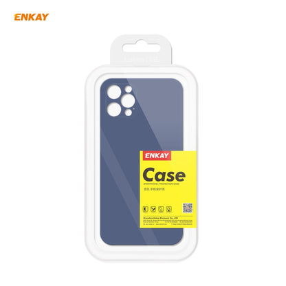 For iPhone 12 Pro Hat-Prince ENKAY ENK-PC069 Liquid Silicone Straight Edge Shockproof Protective Case, For iPhone 12 Pro