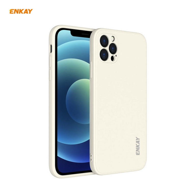For iPhone 12 Pro Max Hat-Prince ENKAY ENK-PC070 Liquid Silicone Straight Edge Shockproof Protective Case, For iPhone 12 Pro Max