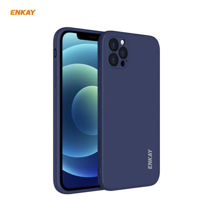For iPhone 12 Pro Max Hat-Prince ENKAY ENK-PC070 Liquid Silicone Straight Edge Shockproof Protective Case, For iPhone 12 Pro Max