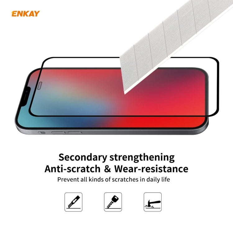 For iPhone 11 Pro Max Hat-Prince ENKAY ENK-PC0662 Liquid Silicone Straight Edge Shockproof Protective Case + 0.26mm 9H 2.5D Full Glue Full Coverage Tempered Glass Protector Film, For iPhone 11 Pro Max