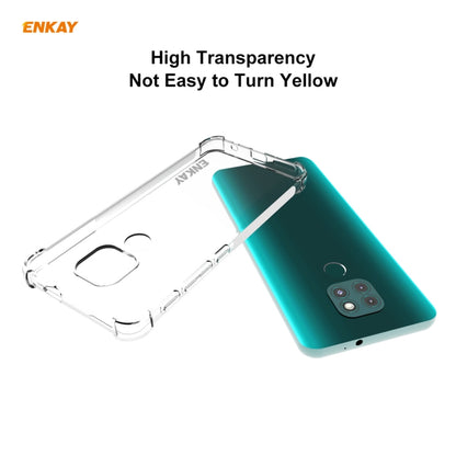 Hat-Prince ENKAY Clear TPU Shockproof Case Soft Anti-slip Cover + 0.26mm 9H 2.5D Full Glue Full Coverage Tempered Glass Protector Film, For Motorola Moto G9 / G9 Play, For Xiaomi Redmi 9A, For Xiaomi Redmi 9C, For Xiaomi 10T 5G / 10T Pro 5G            ...