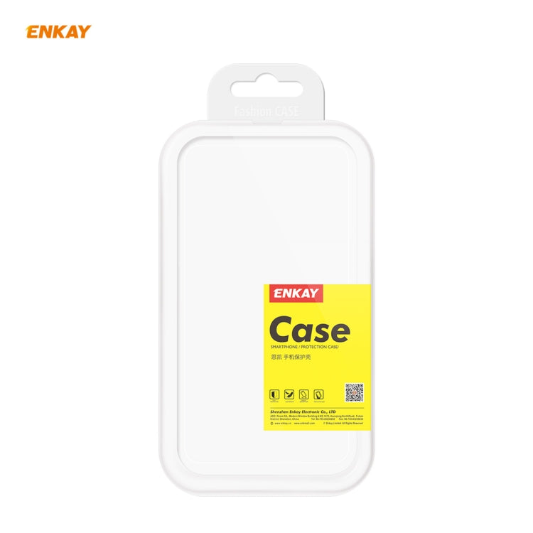 Hat-Prince ENKAY Clear TPU Shockproof Case Soft Anti-slip Cover + 0.26mm 9H 2.5D Full Glue Full Coverage Tempered Glass Protector Film, For Motorola Moto G9 / G9 Play, For Xiaomi Redmi 9A, For Xiaomi Redmi 9C, For Xiaomi 10T 5G / 10T Pro 5G            ...