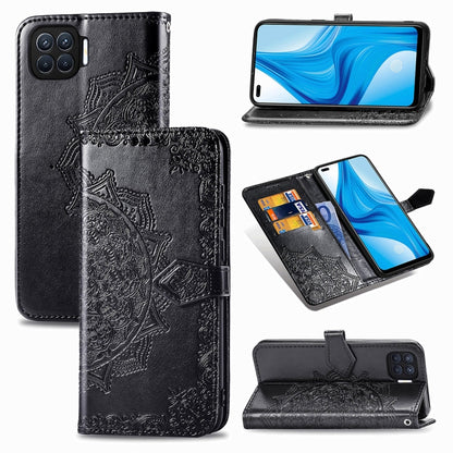 Mandala Flower Embossed Horizontal Flip Leather Case with Bracket / Card Slot / Wallet / Lanyard, For OPPO F17 Pro, For OPPO F17, For vivo Y20, For Nokia 2.4, For Google Pixel 4a 5G, For Galaxy A21 (JP Version), For Galaxy Z Fold2                      ...