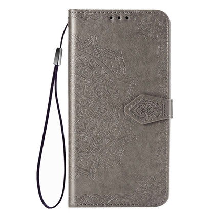 Mandala Flower Embossed Horizontal Flip Leather Case with Bracket / Card Slot / Wallet / Lanyard, For OPPO F17 Pro, For OPPO F17, For vivo Y20, For Nokia 2.4, For Google Pixel 4a 5G, For Galaxy A21 (JP Version), For Galaxy Z Fold2                      ...