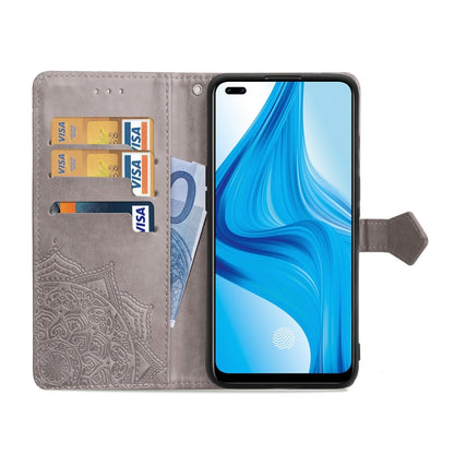 Mandala Flower Embossed Horizontal Flip Leather Case with Bracket / Card Slot / Wallet / Lanyard, For OPPO F17 Pro, For OPPO F17, For vivo Y20, For Nokia 2.4, For Google Pixel 4a 5G, For Galaxy A21 (JP Version), For Galaxy Z Fold2                      ...