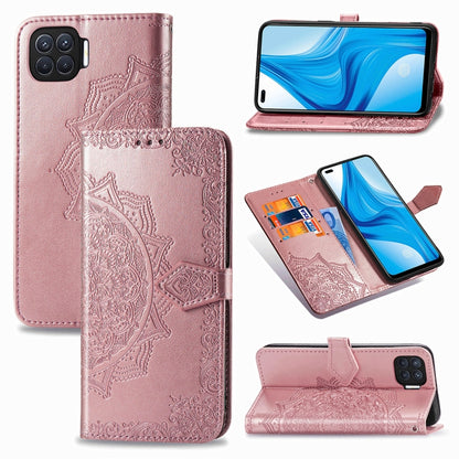 Mandala Flower Embossed Horizontal Flip Leather Case with Bracket / Card Slot / Wallet / Lanyard, For OPPO F17 Pro, For OPPO F17, For vivo Y20, For Nokia 2.4, For Google Pixel 4a 5G, For Galaxy A21 (JP Version), For Galaxy Z Fold2                      ...