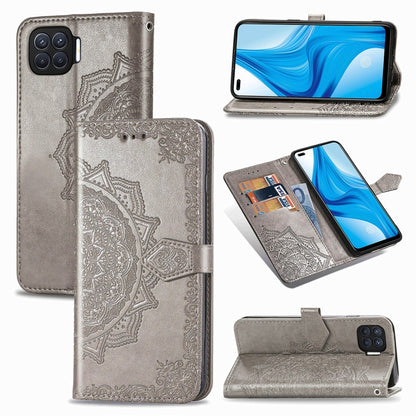 Mandala Flower Embossed Horizontal Flip Leather Case with Bracket / Card Slot / Wallet / Lanyard, For OPPO F17 Pro, For OPPO F17, For vivo Y20, For Nokia 2.4, For Google Pixel 4a 5G, For Galaxy A21 (JP Version), For Galaxy Z Fold2                      ...