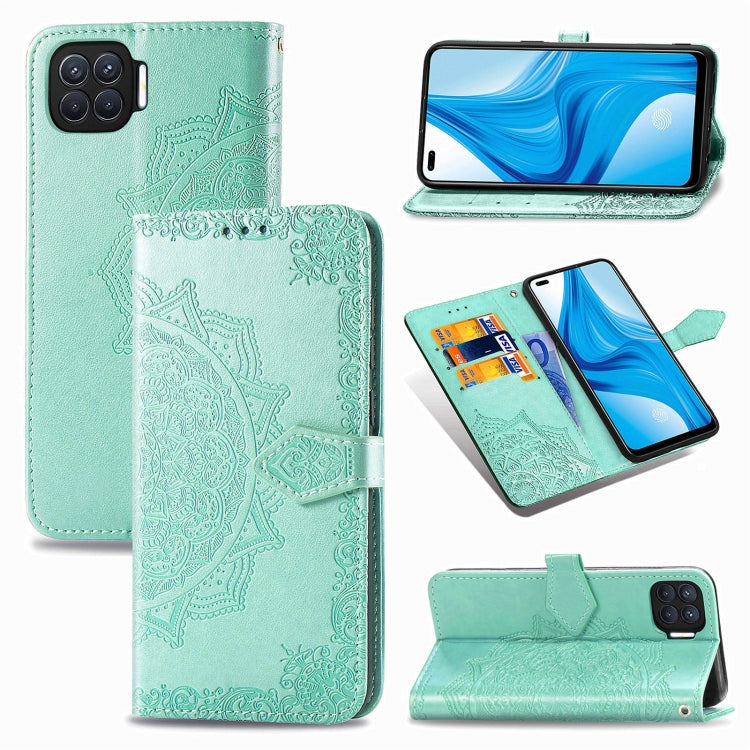 Mandala Flower Embossed Horizontal Flip Leather Case with Bracket / Card Slot / Wallet / Lanyard, For OPPO F17 Pro, For OPPO F17, For vivo Y20, For Nokia 2.4, For Google Pixel 4a 5G, For Galaxy A21 (JP Version), For Galaxy Z Fold2                      ...