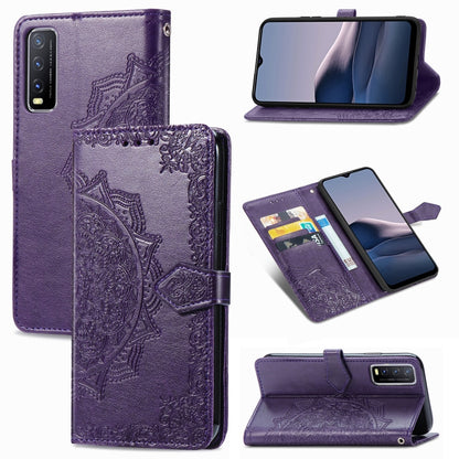 Mandala Flower Embossed Horizontal Flip Leather Case with Bracket / Card Slot / Wallet / Lanyard, For OPPO F17 Pro, For OPPO F17, For vivo Y20, For Nokia 2.4, For Google Pixel 4a 5G, For Galaxy A21 (JP Version), For Galaxy Z Fold2                      ...