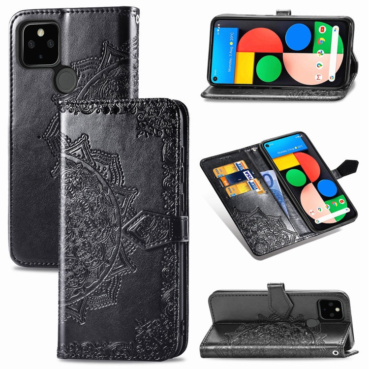 Mandala Flower Embossed Horizontal Flip Leather Case with Bracket / Card Slot / Wallet / Lanyard, For OPPO F17 Pro, For OPPO F17, For vivo Y20, For Nokia 2.4, For Google Pixel 4a 5G, For Galaxy A21 (JP Version), For Galaxy Z Fold2                      ...