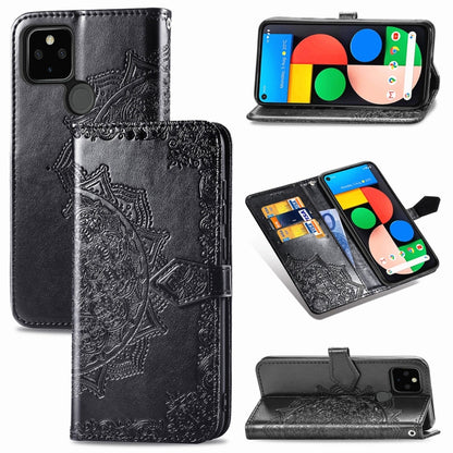 Mandala Flower Embossed Horizontal Flip Leather Case with Bracket / Card Slot / Wallet / Lanyard, For OPPO F17 Pro, For OPPO F17, For vivo Y20, For Nokia 2.4, For Google Pixel 4a 5G, For Galaxy A21 (JP Version), For Galaxy Z Fold2                      ...
