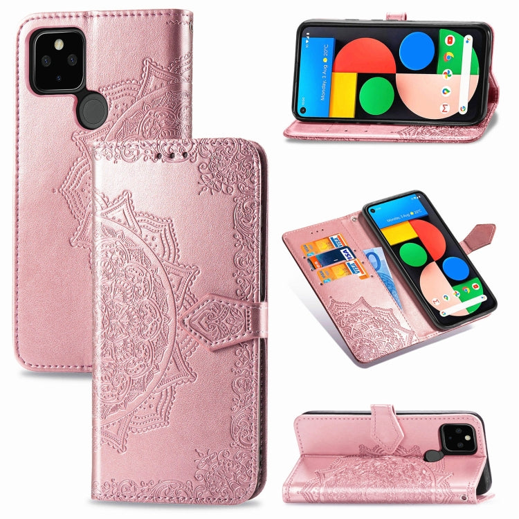 Mandala Flower Embossed Horizontal Flip Leather Case with Bracket / Card Slot / Wallet / Lanyard, For OPPO F17 Pro, For OPPO F17, For vivo Y20, For Nokia 2.4, For Google Pixel 4a 5G, For Galaxy A21 (JP Version), For Galaxy Z Fold2                      ...