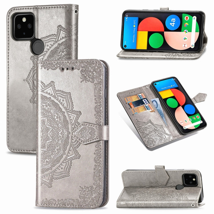 Mandala Flower Embossed Horizontal Flip Leather Case with Bracket / Card Slot / Wallet / Lanyard, For OPPO F17 Pro, For OPPO F17, For vivo Y20, For Nokia 2.4, For Google Pixel 4a 5G, For Galaxy A21 (JP Version), For Galaxy Z Fold2                      ...