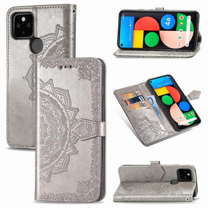 Mandala Flower Embossed Horizontal Flip Leather Case with Bracket / Card Slot / Wallet / Lanyard, For OPPO F17 Pro, For OPPO F17, For vivo Y20, For Nokia 2.4, For Google Pixel 4a 5G, For Galaxy A21 (JP Version), For Galaxy Z Fold2                      ...