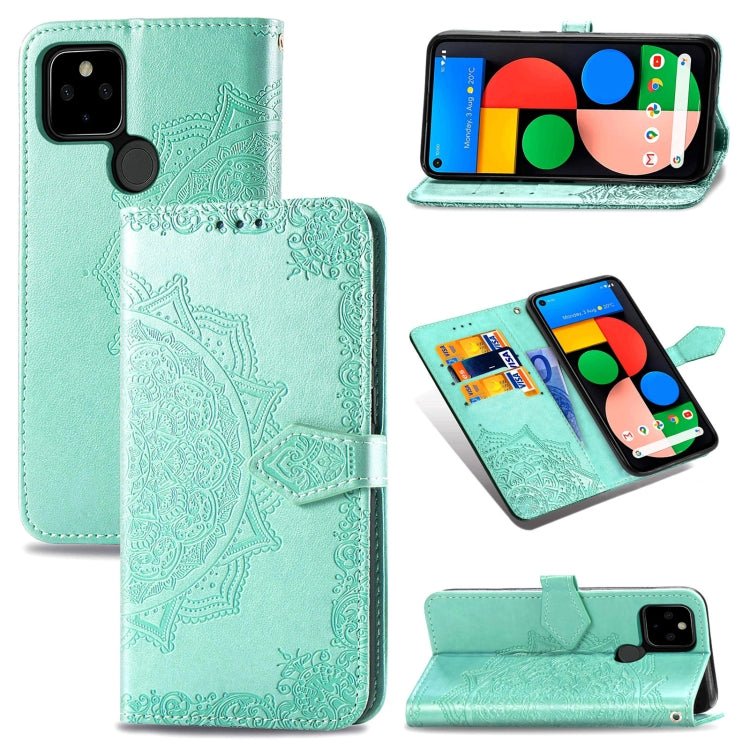Mandala Flower Embossed Horizontal Flip Leather Case with Bracket / Card Slot / Wallet / Lanyard, For OPPO F17 Pro, For OPPO F17, For vivo Y20, For Nokia 2.4, For Google Pixel 4a 5G, For Galaxy A21 (JP Version), For Galaxy Z Fold2                      ...