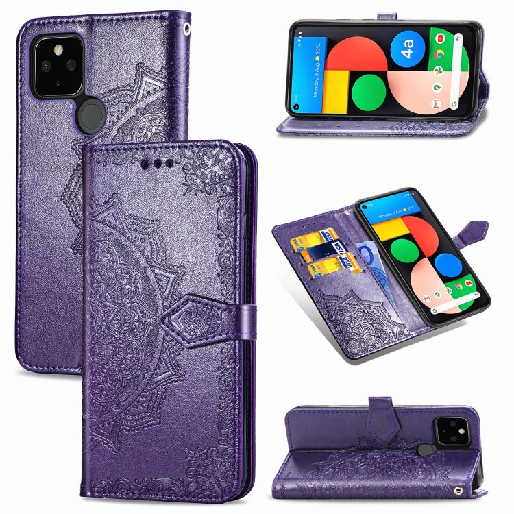 Mandala Flower Embossed Horizontal Flip Leather Case with Bracket / Card Slot / Wallet / Lanyard, For OPPO F17 Pro, For OPPO F17, For vivo Y20, For Nokia 2.4, For Google Pixel 4a 5G, For Galaxy A21 (JP Version), For Galaxy Z Fold2                      ...