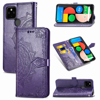 Mandala Flower Embossed Horizontal Flip Leather Case with Bracket / Card Slot / Wallet / Lanyard, For OPPO F17 Pro, For OPPO F17, For vivo Y20, For Nokia 2.4, For Google Pixel 4a 5G, For Galaxy A21 (JP Version), For Galaxy Z Fold2                      ...