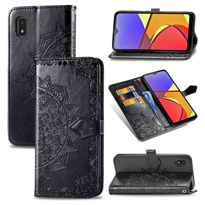 Mandala Flower Embossed Horizontal Flip Leather Case with Bracket / Card Slot / Wallet / Lanyard, For OPPO F17 Pro, For OPPO F17, For vivo Y20, For Nokia 2.4, For Google Pixel 4a 5G, For Galaxy A21 (JP Version), For Galaxy Z Fold2                      ...