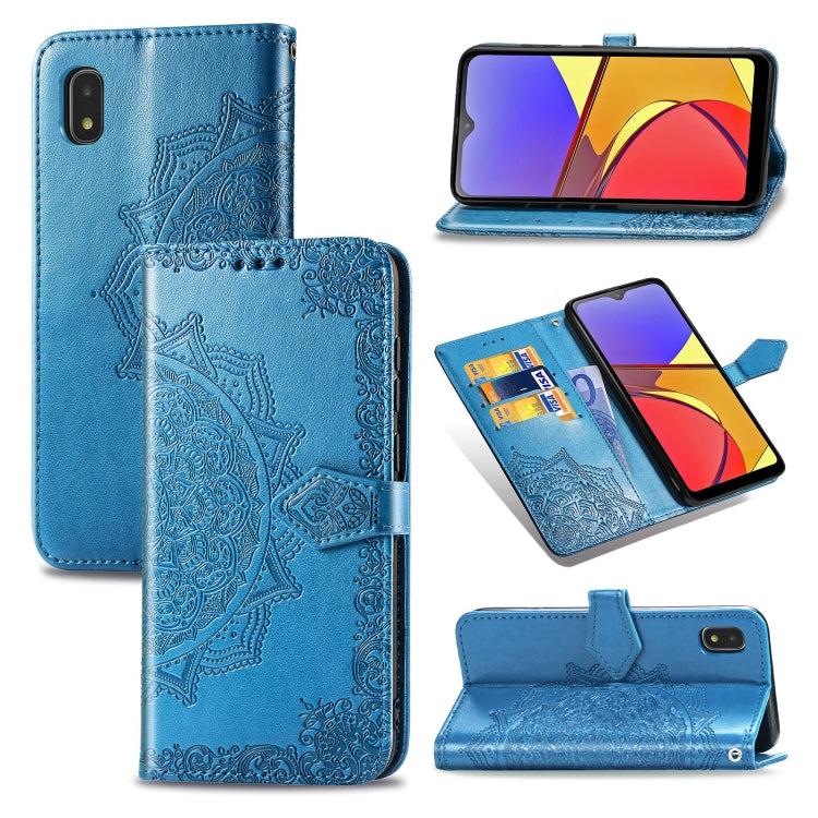 Mandala Flower Embossed Horizontal Flip Leather Case with Bracket / Card Slot / Wallet / Lanyard, For OPPO F17 Pro, For OPPO F17, For vivo Y20, For Nokia 2.4, For Google Pixel 4a 5G, For Galaxy A21 (JP Version), For Galaxy Z Fold2                      ...
