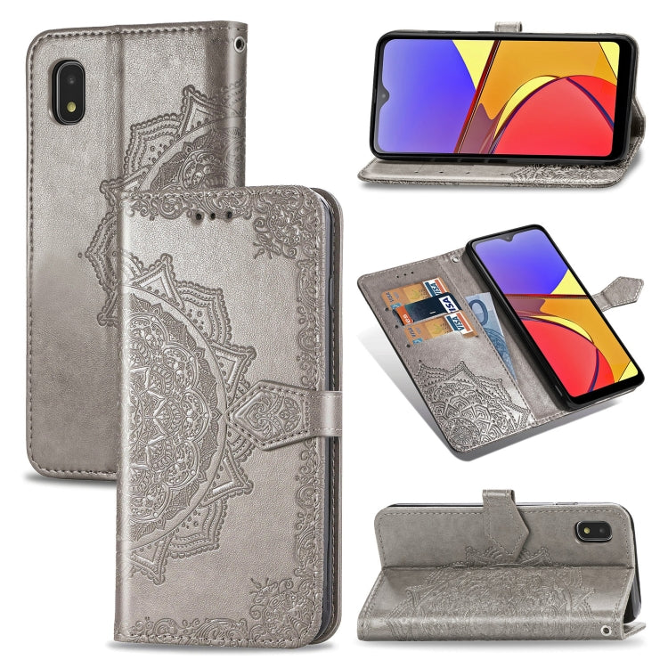 Mandala Flower Embossed Horizontal Flip Leather Case with Bracket / Card Slot / Wallet / Lanyard, For OPPO F17 Pro, For OPPO F17, For vivo Y20, For Nokia 2.4, For Google Pixel 4a 5G, For Galaxy A21 (JP Version), For Galaxy Z Fold2                      ...