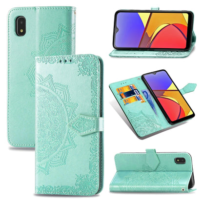 Mandala Flower Embossed Horizontal Flip Leather Case with Bracket / Card Slot / Wallet / Lanyard, For OPPO F17 Pro, For OPPO F17, For vivo Y20, For Nokia 2.4, For Google Pixel 4a 5G, For Galaxy A21 (JP Version), For Galaxy Z Fold2                      ...