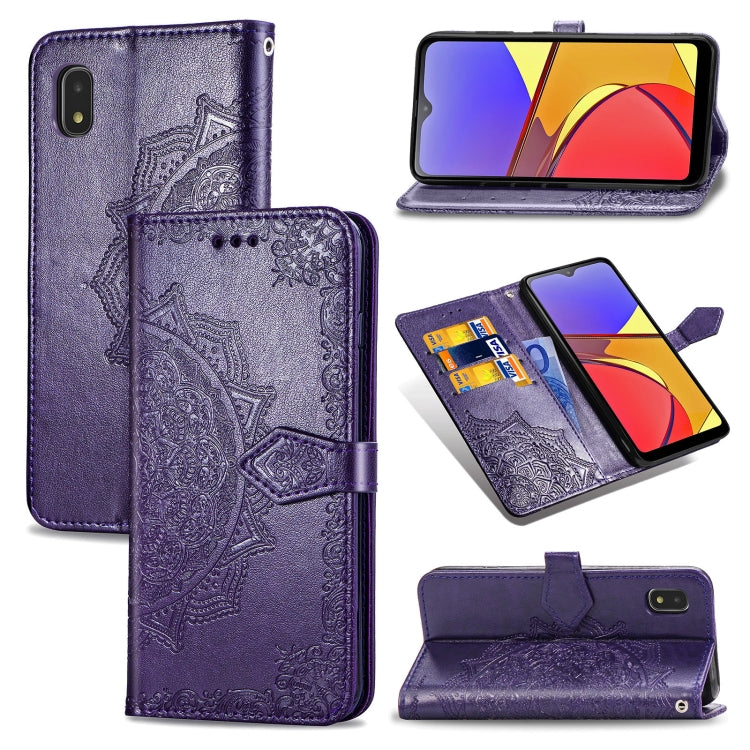 Mandala Flower Embossed Horizontal Flip Leather Case with Bracket / Card Slot / Wallet / Lanyard, For OPPO F17 Pro, For OPPO F17, For vivo Y20, For Nokia 2.4, For Google Pixel 4a 5G, For Galaxy A21 (JP Version), For Galaxy Z Fold2                      ...