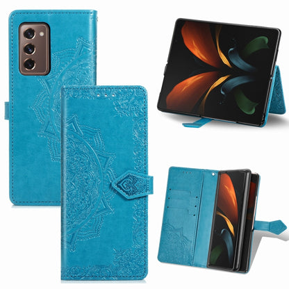 Mandala Flower Embossed Horizontal Flip Leather Case with Bracket / Card Slot / Wallet / Lanyard, For OPPO F17 Pro, For OPPO F17, For vivo Y20, For Nokia 2.4, For Google Pixel 4a 5G, For Galaxy A21 (JP Version), For Galaxy Z Fold2                      ...