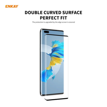 For Huawei Mate 40 Pro / 40 Pro+ / 40 RS Porsche Design ENKAY Hat-Prince 0.26mm 9H 3D Explosion-proof Full Screen Curved Heat Bending Tempered Glass Film, 5 PCS