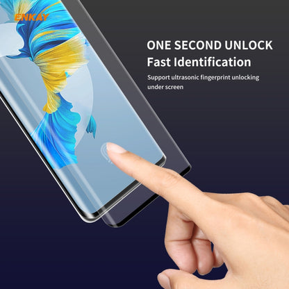 For Huawei Mate 40 Pro / 40 Pro+ / 40 RS Porsche Design ENKAY Hat-Prince 0.26mm 9H 3D Explosion-proof Full Screen Curved Heat Bending Tempered Glass Film, 5 PCS